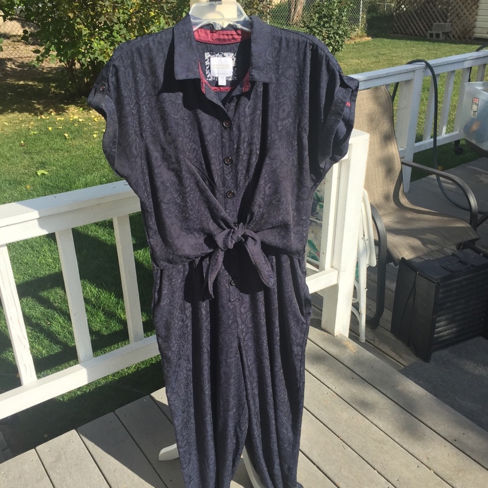 ETTIWE Navy Jumpsuit. size 14 - Picture 4 of 10